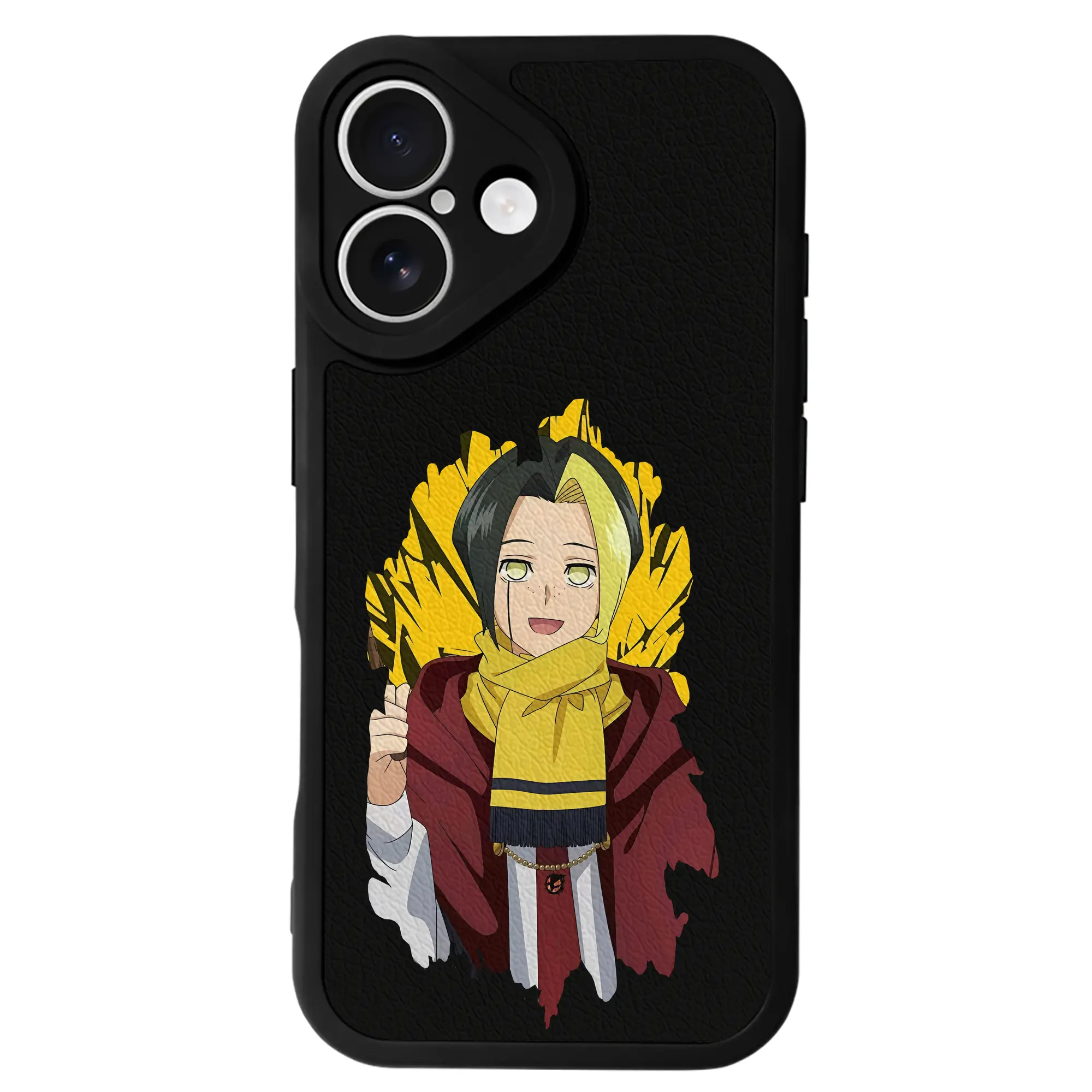 マッシュル グッズ,フィン・エイムズ - IPhone 16シリーズ対応 ・ シリコンスマホケース ・ レザー調 ・ 高精度フィット ・ 耐衝撃 ・ ワイヤレス充電対応 ・ 精密カット